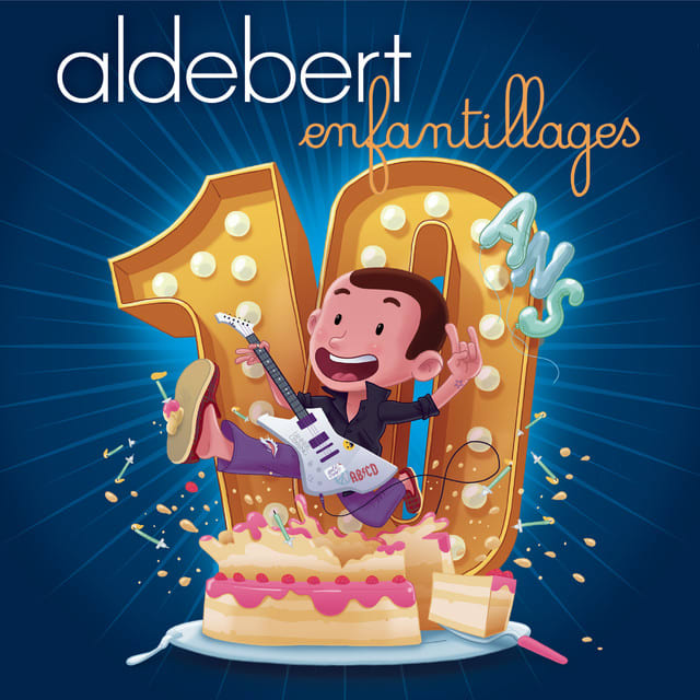 Music print | Aldebert - 10 ans d'Enfantillages ! poster connecté