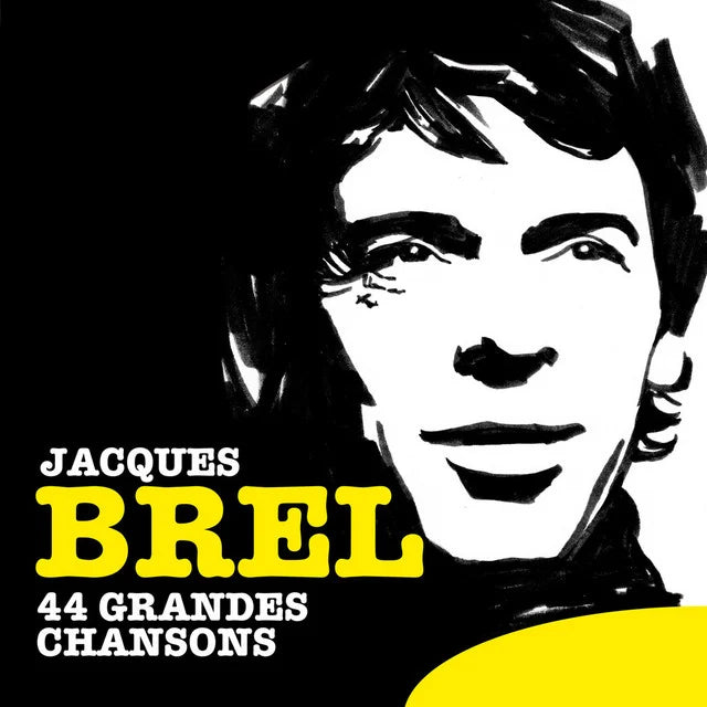 Music print | Jacques Brel - 44 Grandes chansons poster connecté