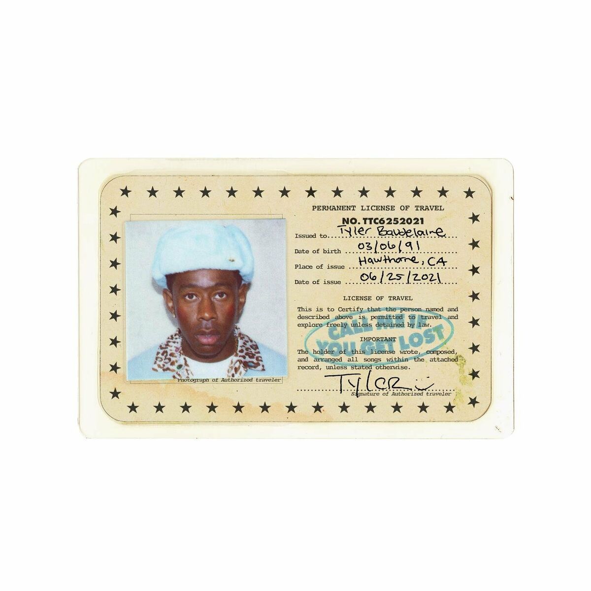 Music print | Tyler, The Creator - CALL ME IF YOU GET LOST