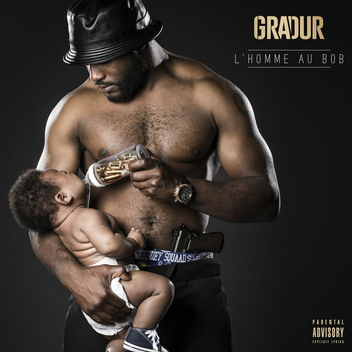 Music print | Gradur - L'homme au bob poster connecté