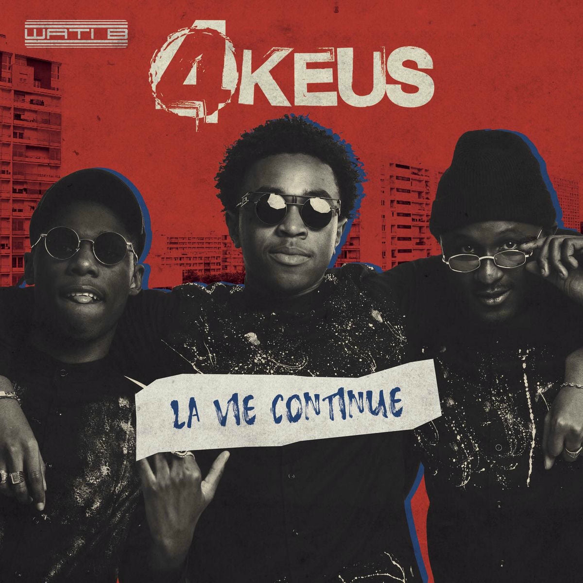 Music print | 4Keus - La vie continue poster connecté