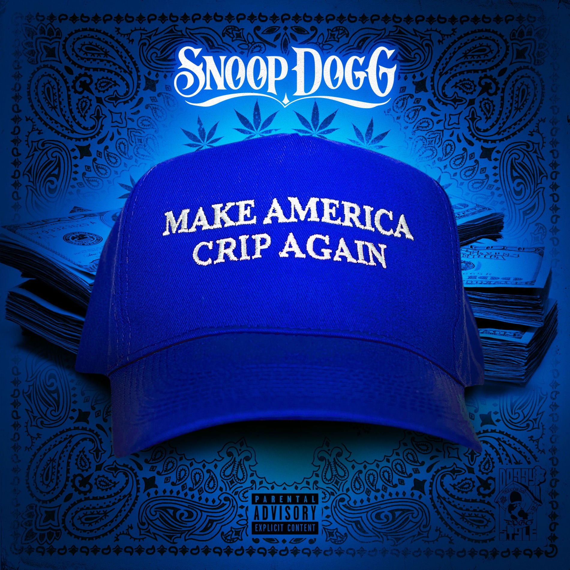 Music print | Snoop Dogg - Make America Crip Again poster connecté