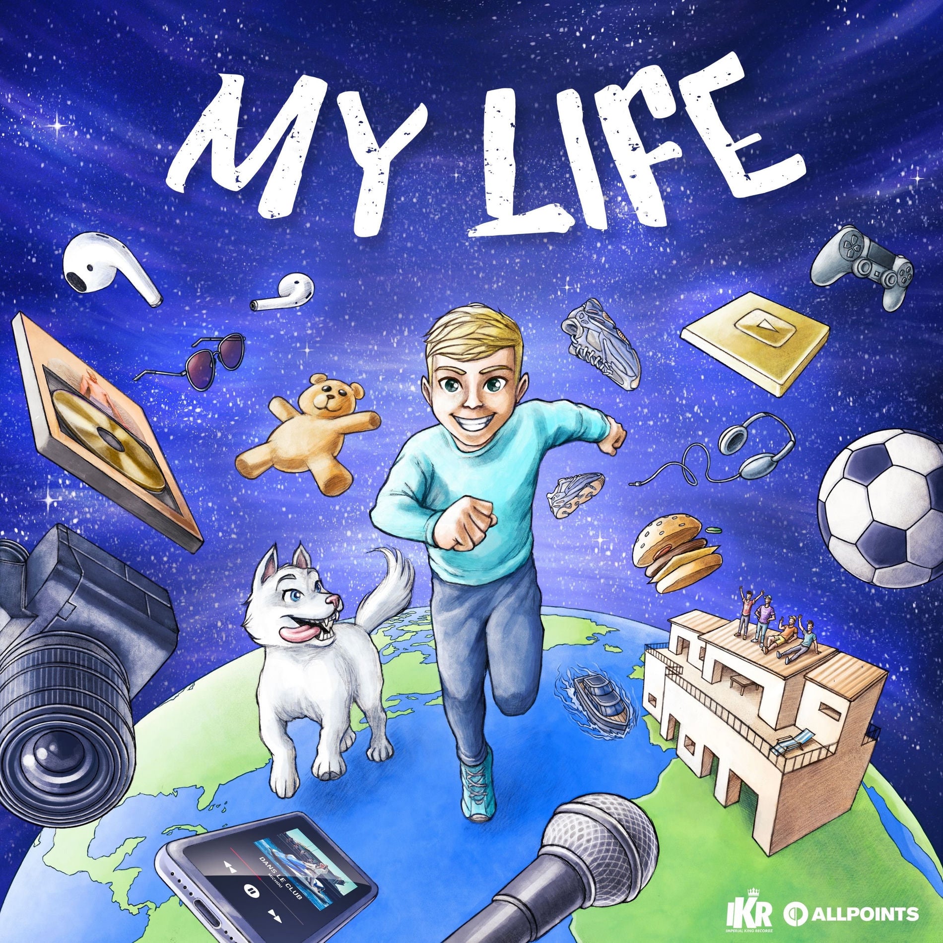 Music print | Michou - My Life poster connecté