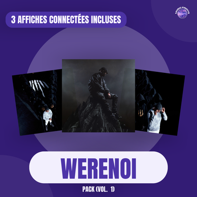 PACK Werenoi Vol. 1 - 3 affiches connectées Music prints