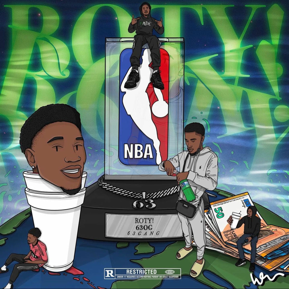 Music print | 63OG - ROTY! poster connecté