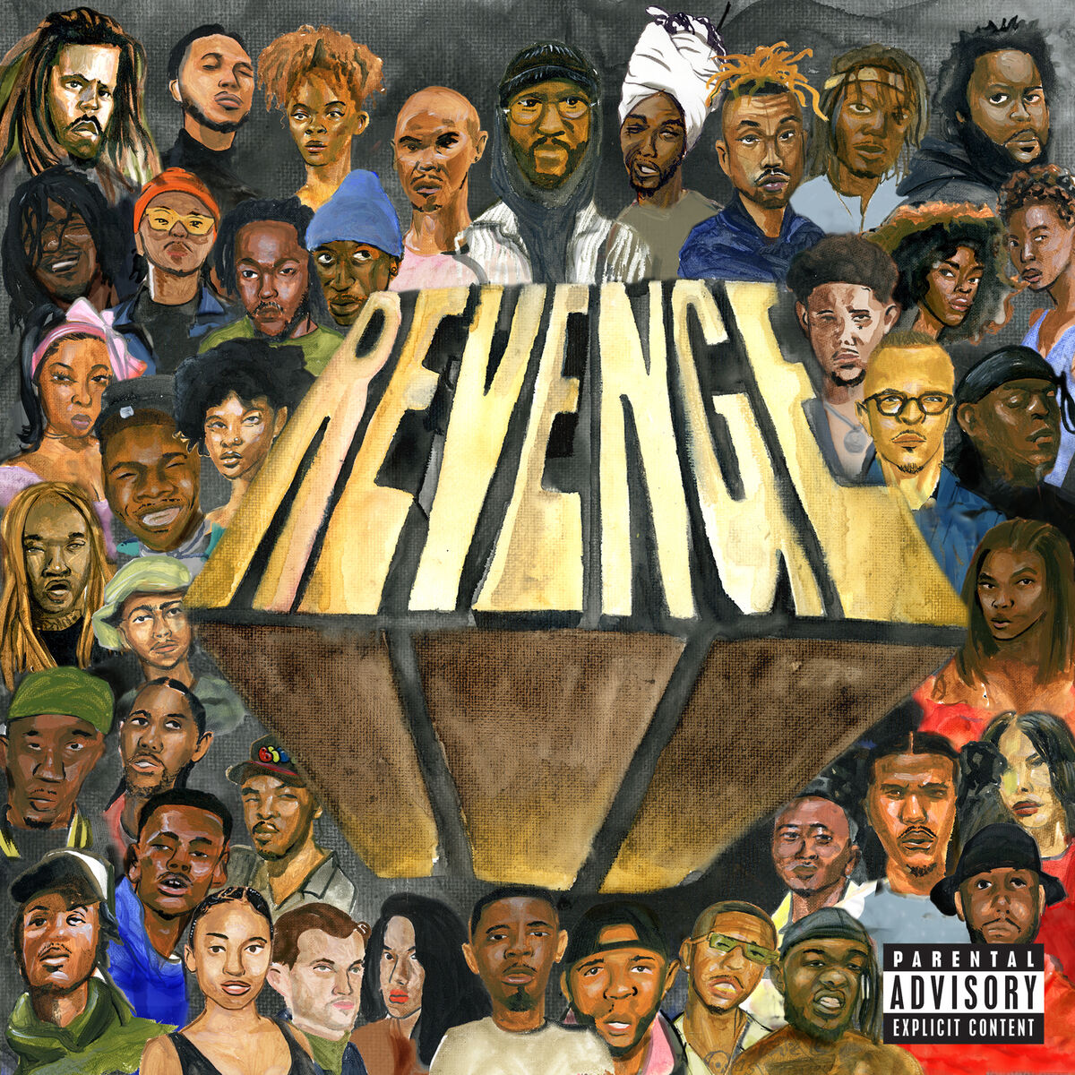 Music print | J. Cole - Revenge Of The Dreamers III: Director's Cut poster connecté