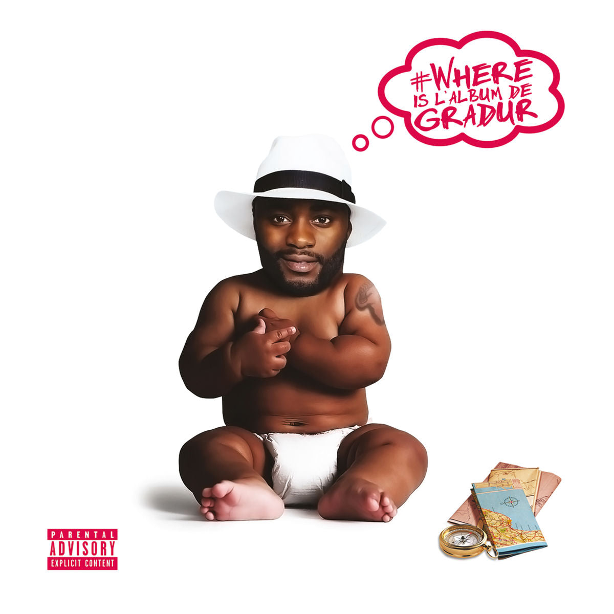 Music print | Gradur - Where Is l'album de Gradur poster connecté