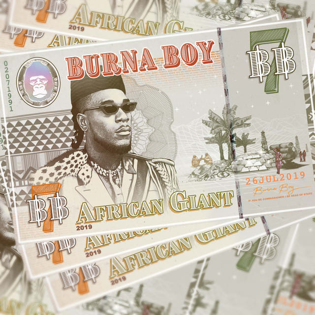 Music print | Burna Boy - African Giant poster connecté