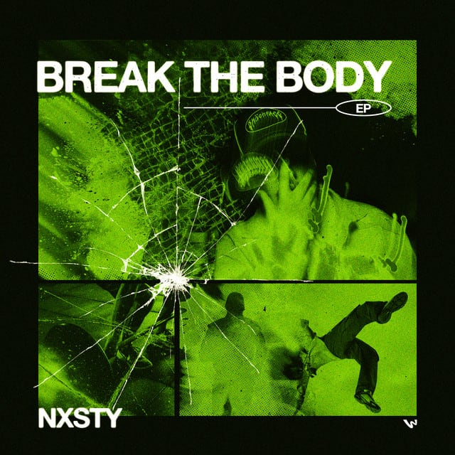 Affiche de l'album Break The Body EP de NXSTY, poster connecté NFC 30 × 30 cm