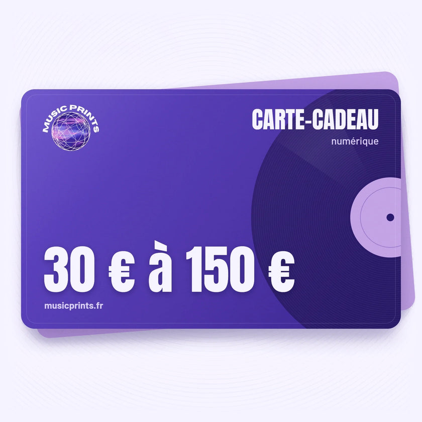 Carte cadeau Music prints