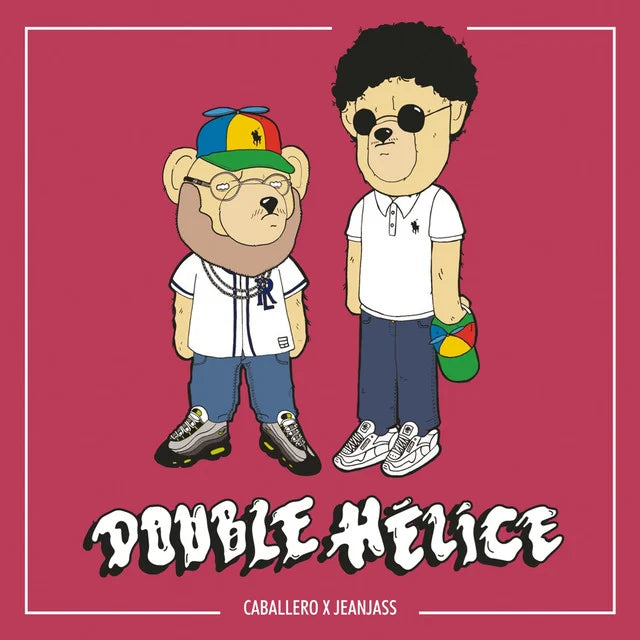 Affiche de l'album Double hélice de Caballero & JeanJass, poster connecté NFC 30 × 30 cm