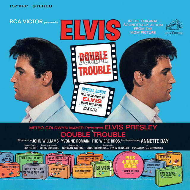 Music print | Elvis Presley - Double Trouble poster connecté
