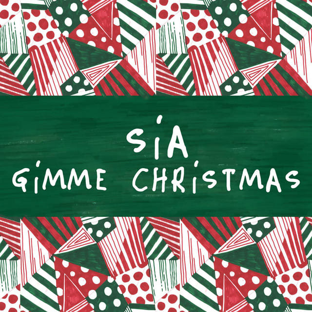 Music print | Sia - Gimme Christmas poster connecté