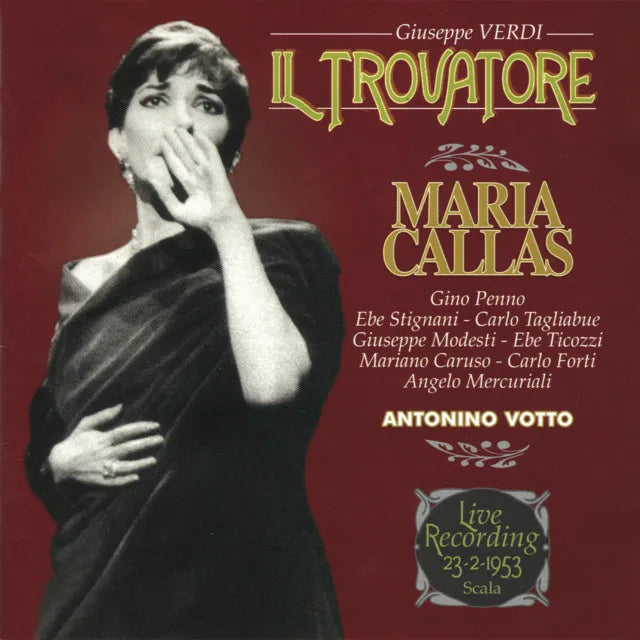 Music print | Maria Callas - Giuseppe Verdi: Il Trovatore (Live in Milan, La Scala, 23 February 1953) poster connecté
