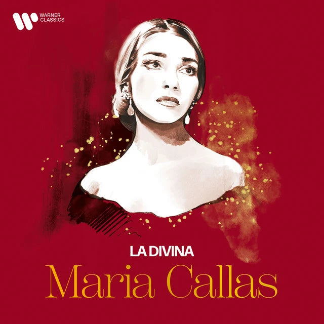 Music print | Maria Callas & Ambroise Thomas & Amilcare Ponchielli & Camille Saint-Saëns & Christoph Willibald Gluck & Gaetano Donizetti & Georges Bizet & Giacomo Meyerbeer & Giacomo Puccini & Gioachino Rossini - La Divina (Deluxe) poster connecté