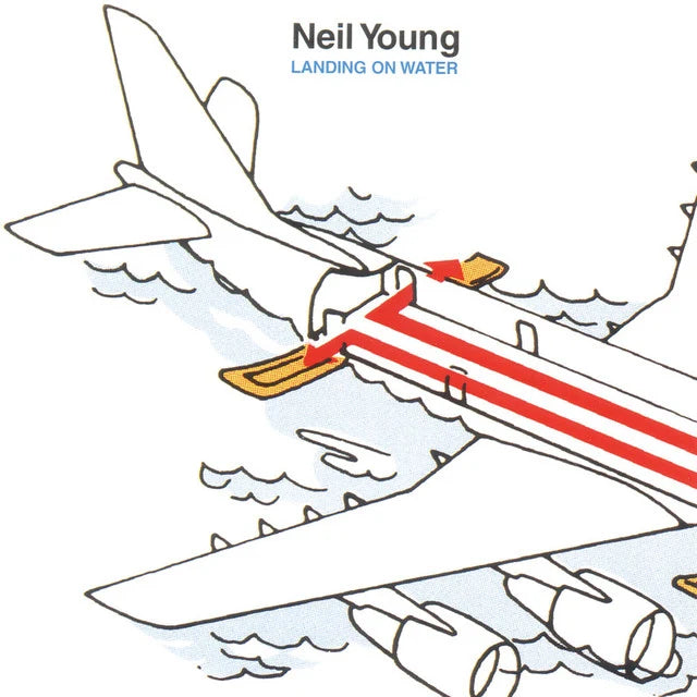 Music print | Neil Young - Landing On Water poster connecté