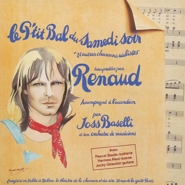 Music print | Renaud - Le p'tit bal du samedi soir (Live Bobino, Paris / 1980) poster connecté