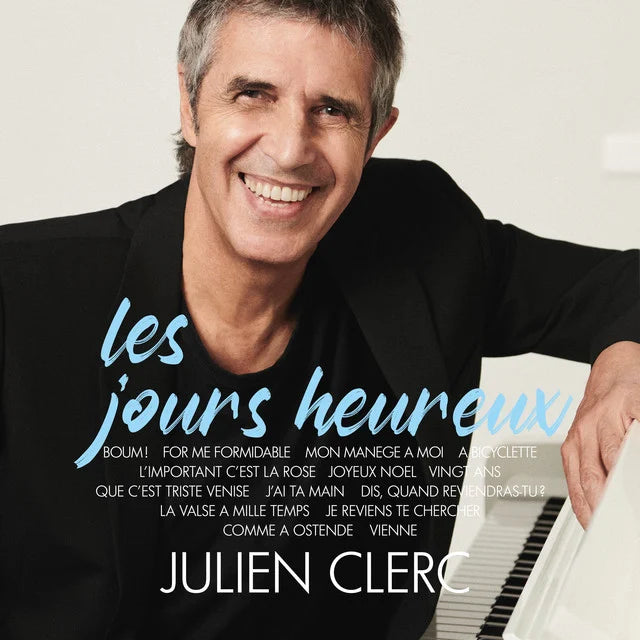 Music print | Julien Clerc - Les jours heureux poster connecté