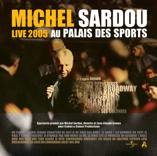 Music print | Michel Sardou - Live 2005 Au Palais Des Sports poster connecté