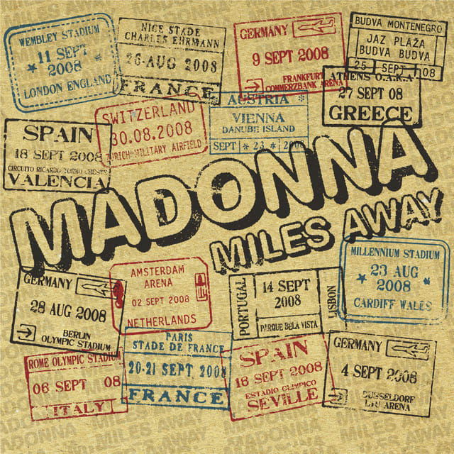 Music print | Madonna - Miles Away - The Remixes poster connecté