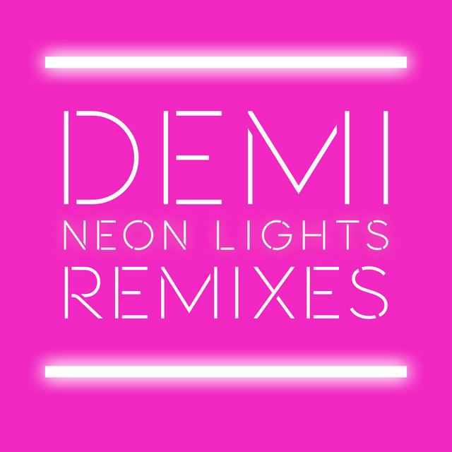 Music print | Demi Lovato - Neon Lights Remixes poster connecté