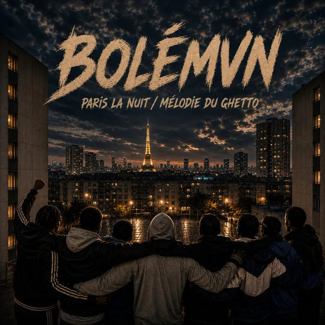 Music print | Bolémvn - Paris la nuit / Mélodie du ghetto poster connecté