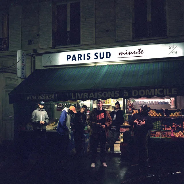 Affiche de l'album Paris Sud Minute de 1995, poster connecté NFC 30 × 30 cm