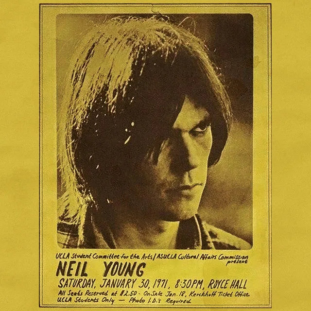 Music print | Neil Young - Royce Hall 1971 (Live) poster connecté