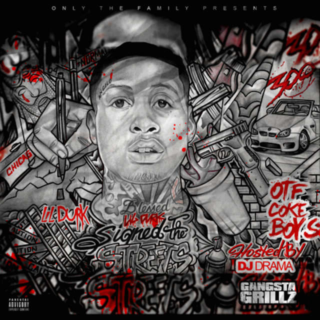 Music print | Lil Durk - Signed to the Streets poster connecté