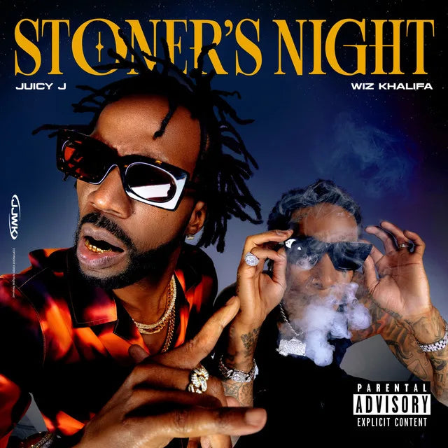 Music print | Juicy J & Wiz Khalifa - Stoner's Night poster connecté