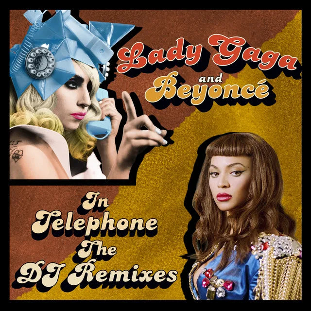 Music print | Lady Gaga & Beyoncé - Telephone (The DJ Remixes) poster connecté