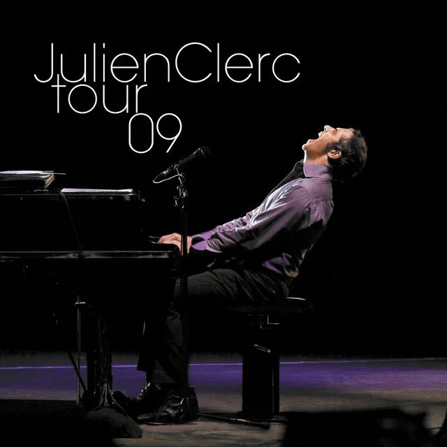 Music print | Julien Clerc - Tour 09 (Live 2009) poster connecté