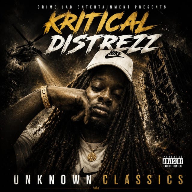 Music print | Crime Boss & Kritical Distrezz - Unknown Classics poster connecté
