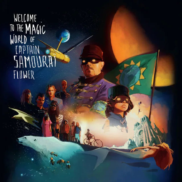 Music print | Pascal Obispo - Welcome To The Magic World Of Captain Samouraï Flower poster connecté
