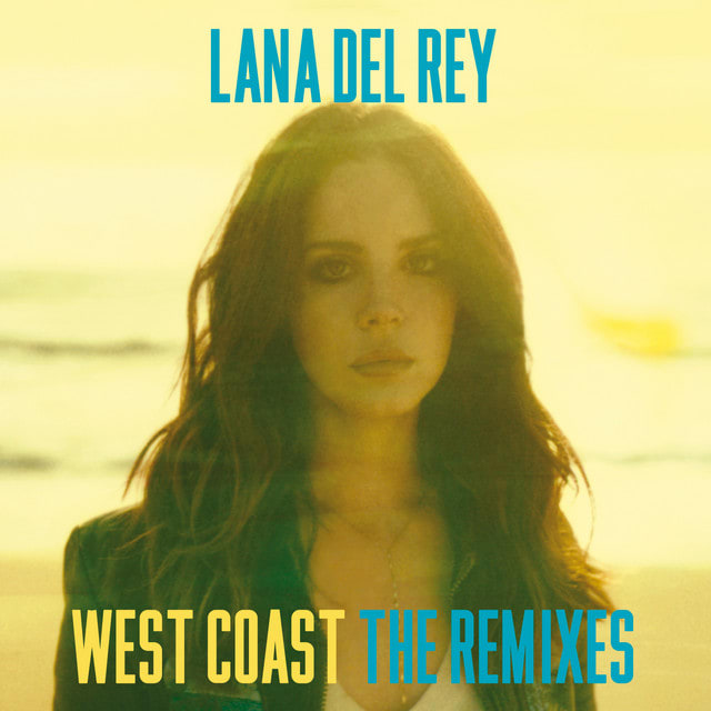 Affiche de l'album West Coast (The Remixes) de Lana Del Rey, poster connecté NFC 30 × 30 cm