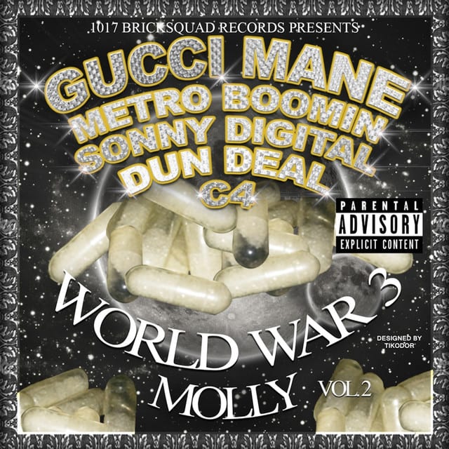 Music print | Gucci Mane - World War 3 (Molly) poster connecté