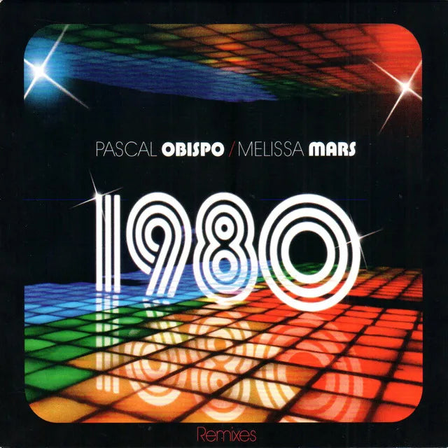 Music print | Pascal Obispo - 1980 (Remixes) poster connecté