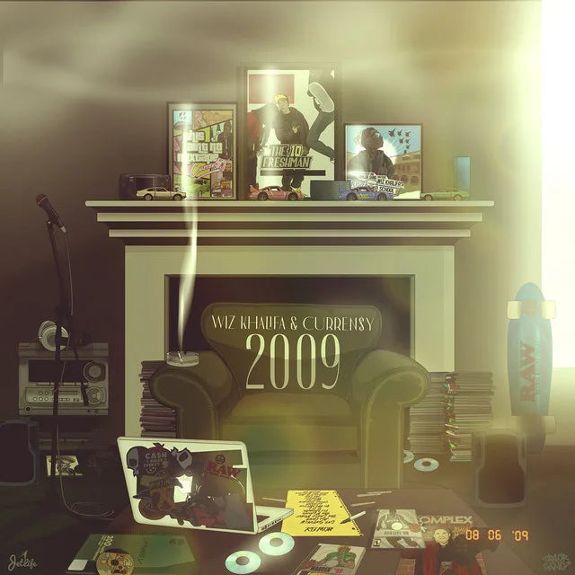 Music print | Wiz Khalifa & Curren$y - 2009 poster connecté