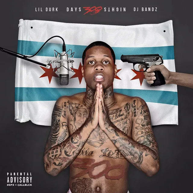 Music print | Lil Durk - 300 Days 300 Nights poster connecté