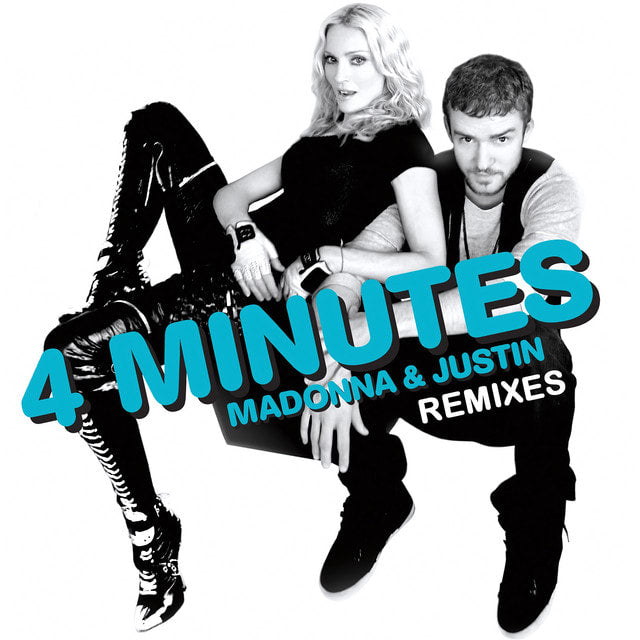 Music print | Madonna - 4 Minutes (feat. Justin Timberlake and Timbaland) [Remixes] poster connecté