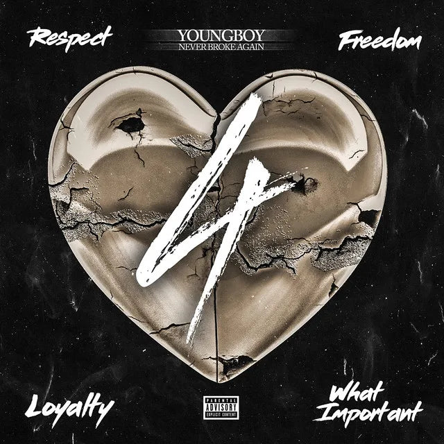 Music print | YoungBoy Never Broke Again - 4Respect 4Freedom 4Loyalty 4WhatImportant poster connecté