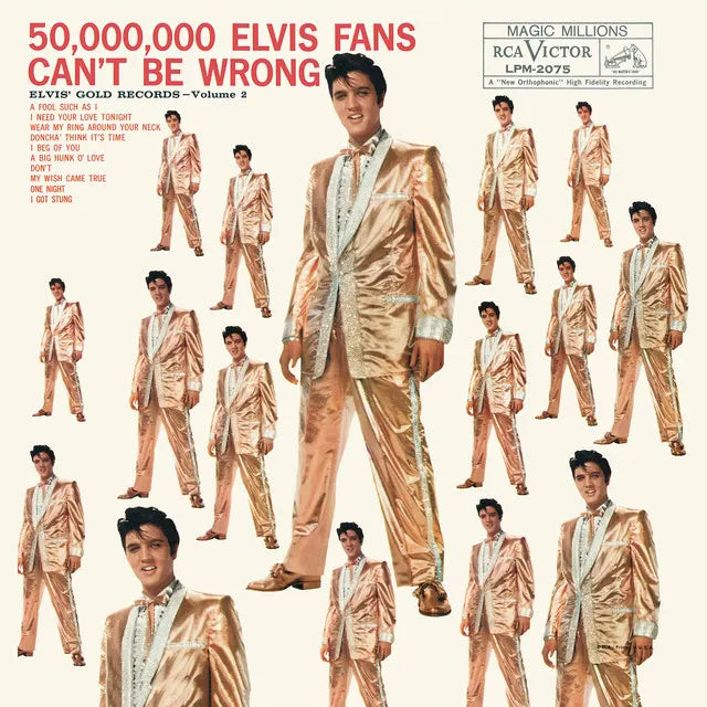 Music print | Elvis Presley - 50,000,000 Elvis Fans Can't Be Wrong: Elvis' Gold Records, Vol. 2 poster connecté