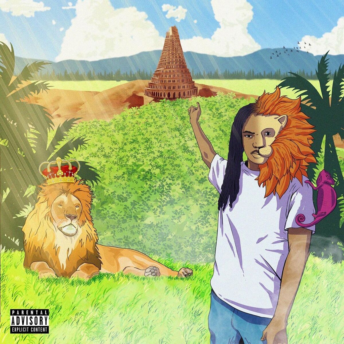 Music print | Jeune Lion - BEFORE BABYLONE BURNT poster connecté
