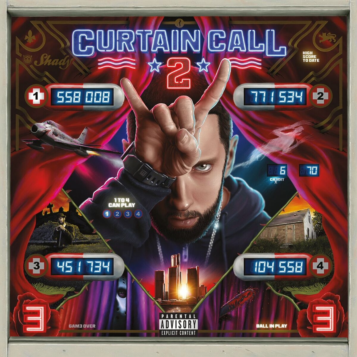 Music print | Eminem - Curtain Call 2 poster connecté