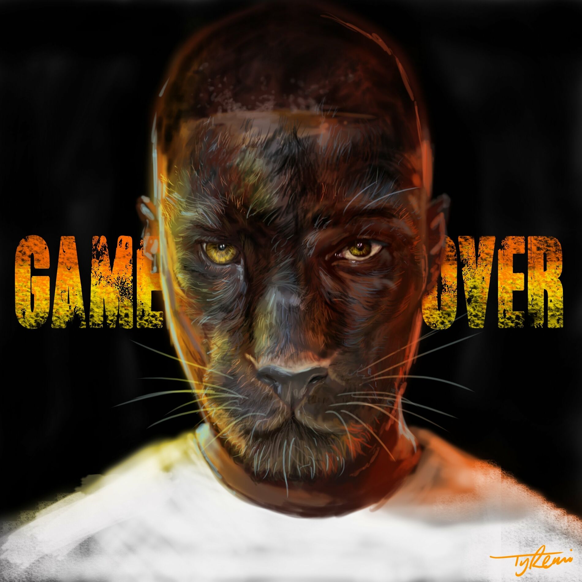 Music print | Dave - Game Over poster connecté