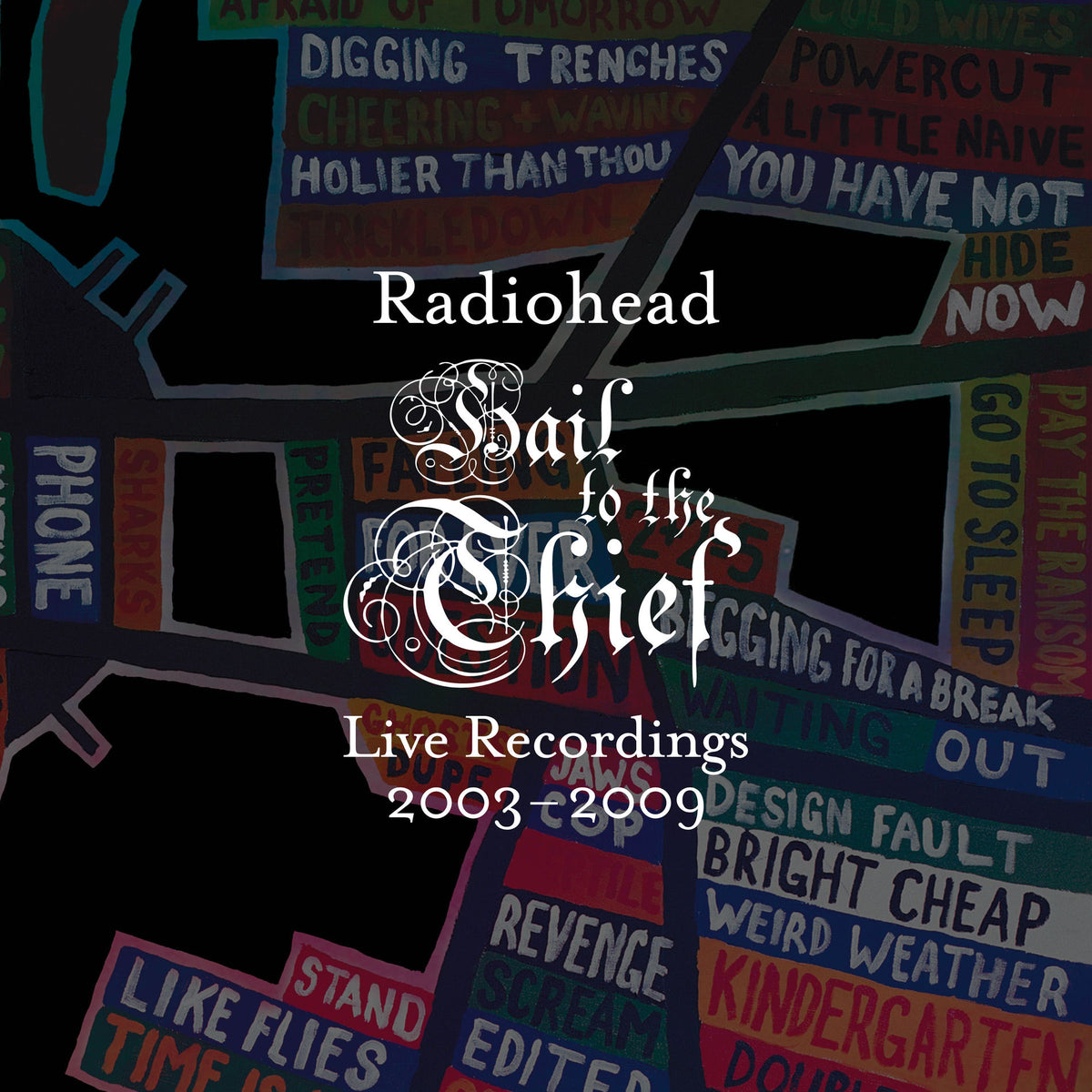Music print | Radiohead - Hail to the Thief (Live Recordings 2003-2009) poster connecté