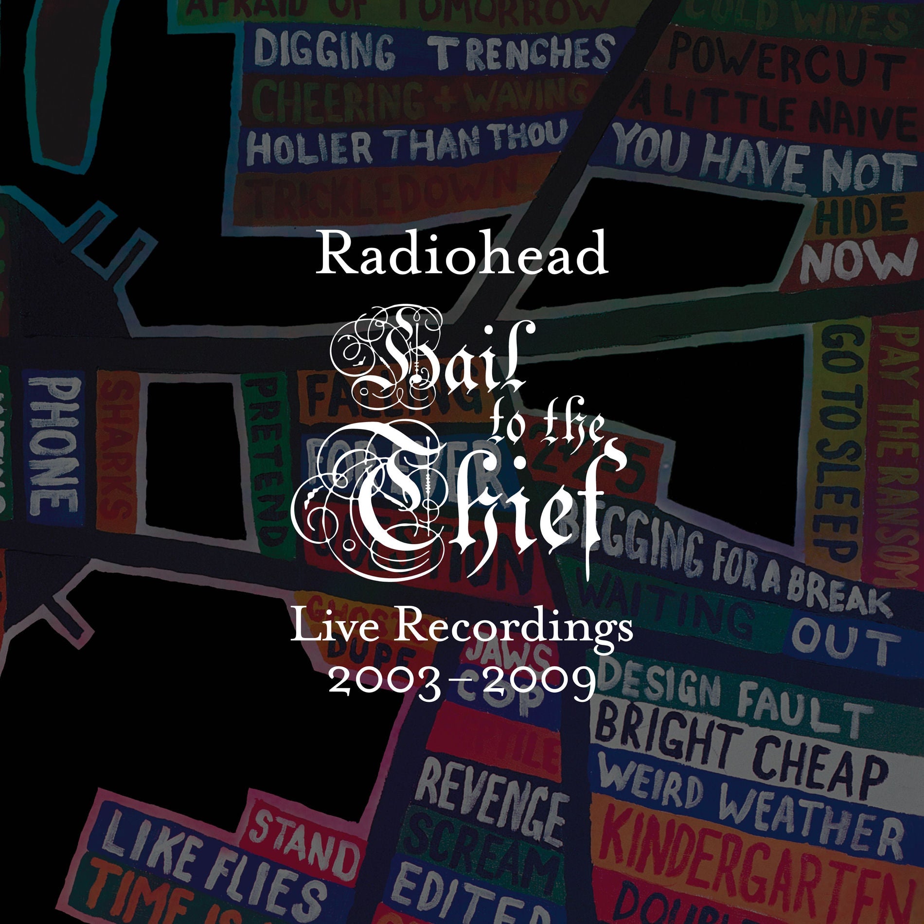 Music print | Radiohead - Hail to the Thief (Live Recordings 2003-2009) poster connecté