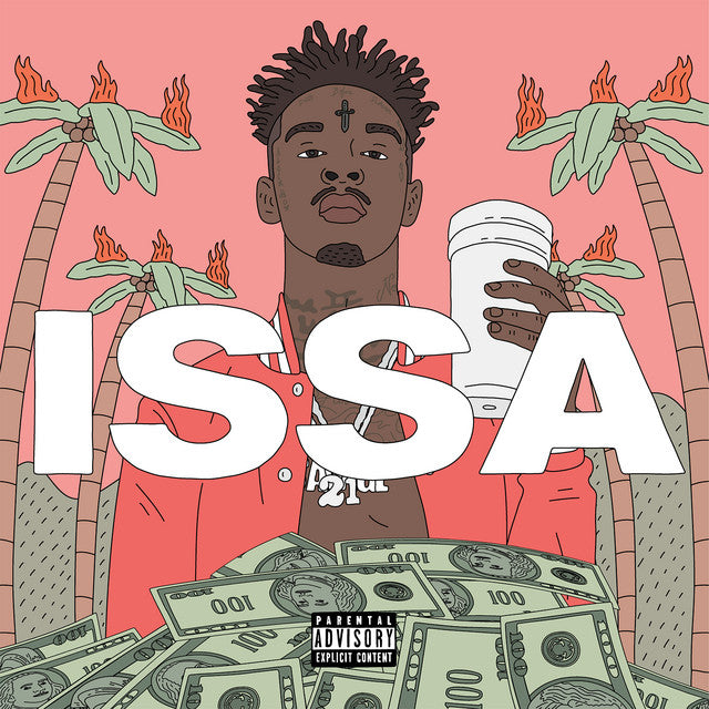 Music Print 21 Savage | Affiche NFC interactive 30x30 cm