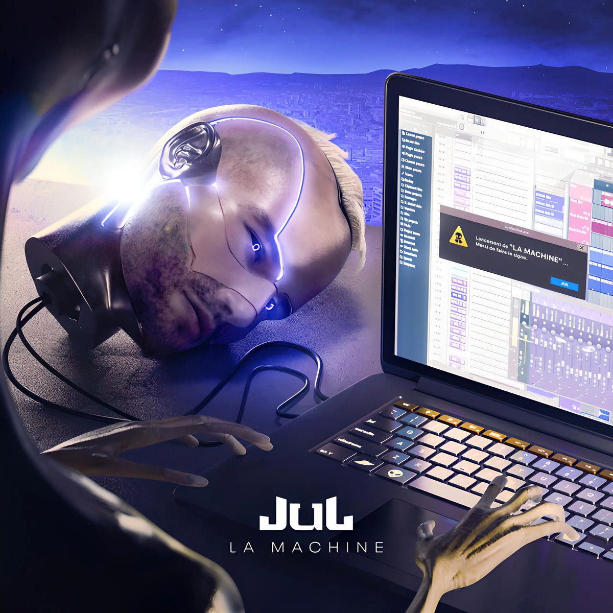 Music print | Jul - La machine poster connecté