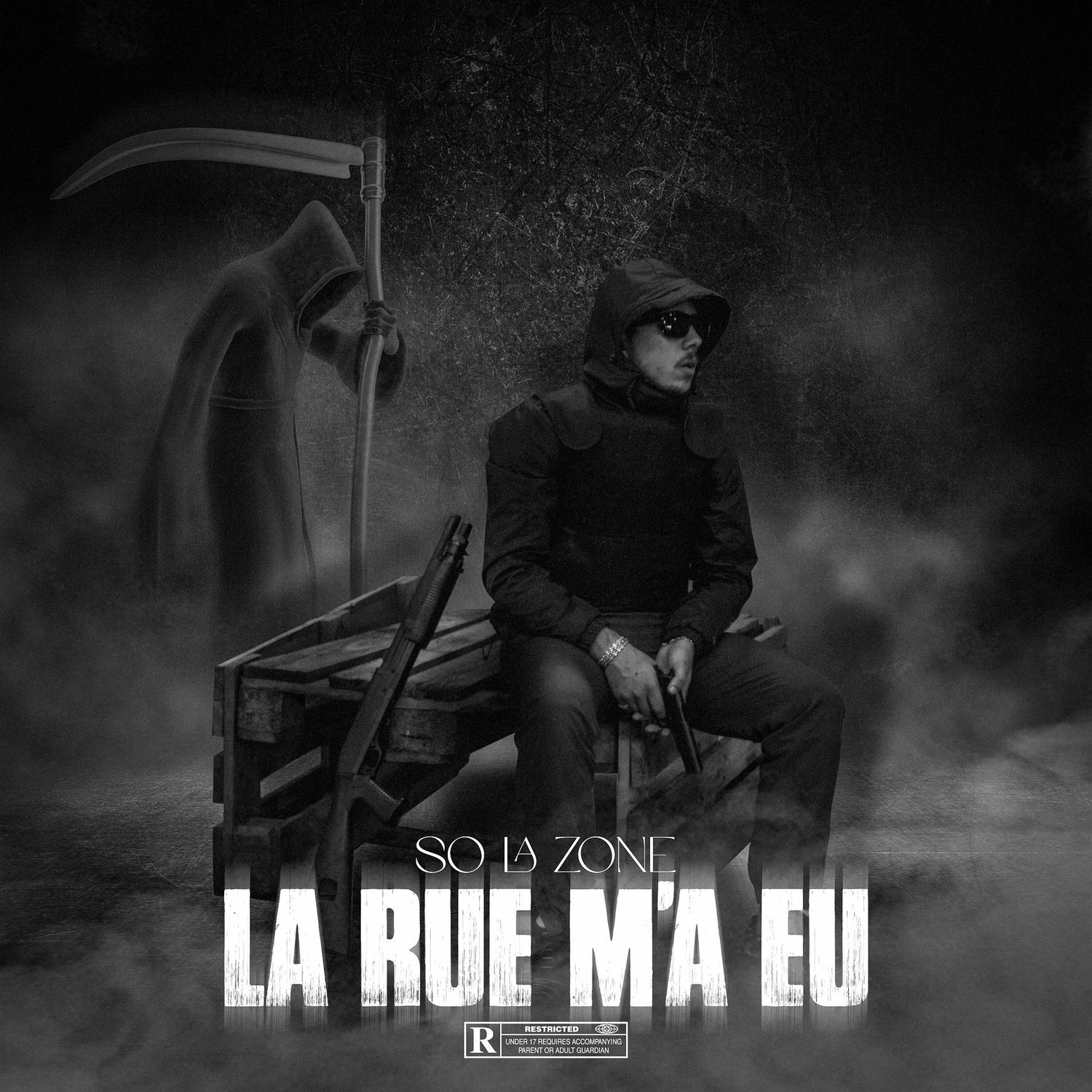 Music print | So La Zone - La rue m'a eu poster connecté
